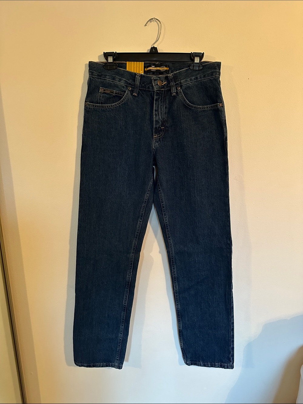 Men’s Lee Straight Leg Dark Blue Denim Jeans - NWT